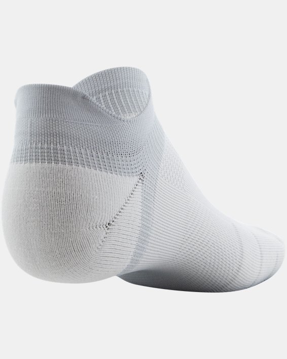 Unisex UA ArmourDry® Run Lite 3-Pack Socks, White, pdpMainDesktop image number 3